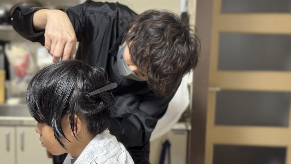 訪問看護ステーションさんに同行して訪問カット